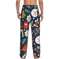 thumbnail image 3 of Daiia Holiday Christmas Cookies Men's Sleep Pant with Pockets and Drawstring,Pajama Pants-X-Large, 3 of 9