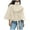 White, variant on Uaswgudfs Women's Black Wool Cape Coat, Stand Collar Button Belted Casual Jacket - Fashion Outerwear Black L