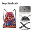 thumbnail image 4 of Zufioo Sac de Sport Imprimé Mario Sac de Gym à Ficelles Lavable en Machine Sac à Dos à Ficelles Robuste pour Hommes Femmes-Petit, 4 of 6