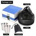 thumbnail image 5 of MIXFEER Outdoor Teapot with Cup Stainless Steel Rustproof -corrosion Tableware Set Kettle Camping Pinic Hiking, 5 of 7