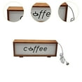thumbnail image 6 of TISHITA Coffee Sign Frame with Light Coffee Bar Decoration Table Lamp Wooden Night for Farmhouse NightStand Birthday Gift Wood Color, 6 of 8