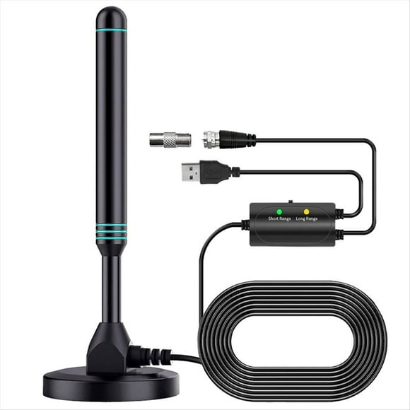 Antena de TV Digital de Alta Definición de Columna Amplificador Universal para Interiores y Exteriores con Interruptor Antena de TV UHF Ajustable