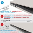 thumbnail image 4 of Funda rígida IBENZER para MacBook Air de 13 pulgadas con funda de teclado, 4 of 9