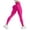 Hot Pink, variant on Duoif Women's High Waisted Yoga Pants Slim Fit Quick Drying Leggings Hip Lifting Texture Fitness Pants Womens Bottoms Black L