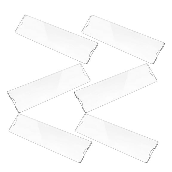 HOMEMAXS 6Pcs Door Name Plate Holder Convenient Name Plate Frame Acrylic Clear Name Plate Rack Name Plate Rack