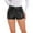 Black, variant on POROPL Jean Shorts for Women Denim Summer High Waist Stretch Casual Shorts Leather Short