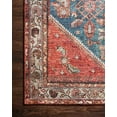thumbnail image 3 of Loloi Layla LAY-10 Printed Marine / Clay Oriental Area Rug 18" x 18" Sample Swatch, 3 of 4