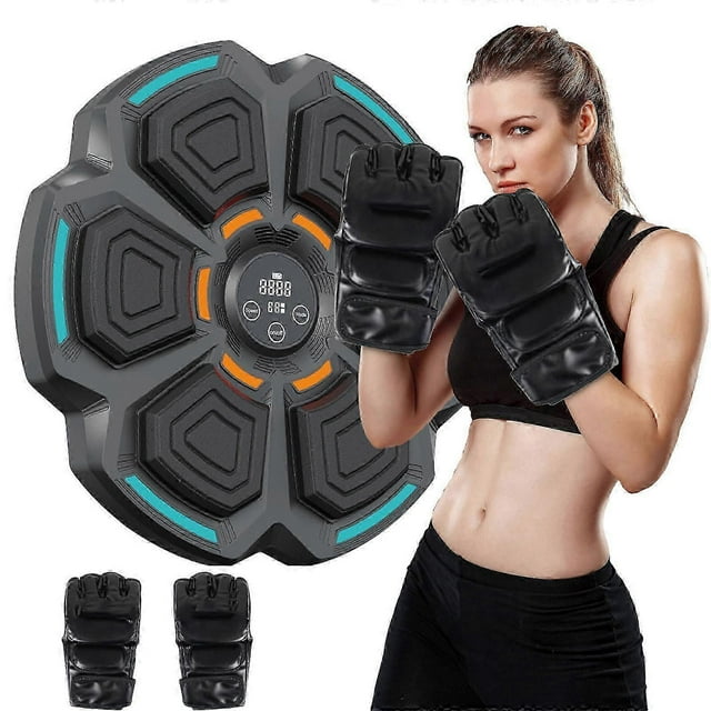 Music Boxing Machine Smart Bluetooth Interactive Wall-mounted Boxing Trainer Ideal For Home Gyms Fitness Enthusiasts For Kids Teens And Adults