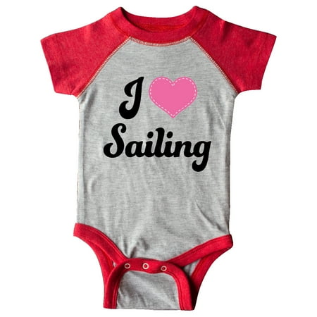 

Inktastic I Love Sailing Gift Baby Girl Bodysuit