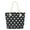 Black, variant on Premium Large Star Patterned Canvas Tote Shoulder Bag Handbag