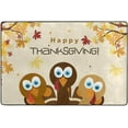 thumbnail image 4 of SKYSONIC 36x24in Happy Thanksgiving Area Rug, Cute Turkeys Non-Slip Floor Carpet for Indoor Living Dining Room Bedroom, 4 of 7