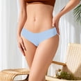 thumbnail image 4 of Braguitas sin costuras con cintura elástica sexy para mujer: braguitas tipo bikini con cintura elástica, poliéster-spandex suave, cómodas para el uso diario., 4 of 8