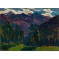 thumbnail image 3 of Jan Stanislawski 24x18 Black Modern Framed Museum Art Print Titled - Landscape from the Tatra Mountains (circa 1903), 3 of 5