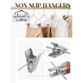 thumbnail image 4 of Cozymood Velvet Pants Hangers 24 Pack, Velvet Hangers with Adjustable Clips Non-Slip for Skirts Coats Dresses Beige, 4 of 8