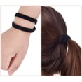 thumbnail image 4 of Elastic Anti-Slip Silicone Headbands for Sports, Set of 9 (Black), 4 of 5