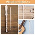 thumbnail image 3 of WHAMVOX Flutes for Beginners 6 Sets Beige ABS Student Flute Musical Instrument Ergonomic Design, 3 of 8