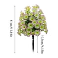 thumbnail image 3 of Uv Resistant Artificial Outdoor Flowers Purple Plastic Petunia Ground Plug, Outdoor Patio Decor Porch Arrangement, 3 of 7