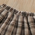 thumbnail image 6 of Odeerbi 0-11 Years Toddler Girls Winter Outfits Long Sleeve Cardigan Sweater with Plaid Pleated Skirt Two-piece Set Fashion Knitted Skirt Set Toddler Girls Clothes, 6 of 9