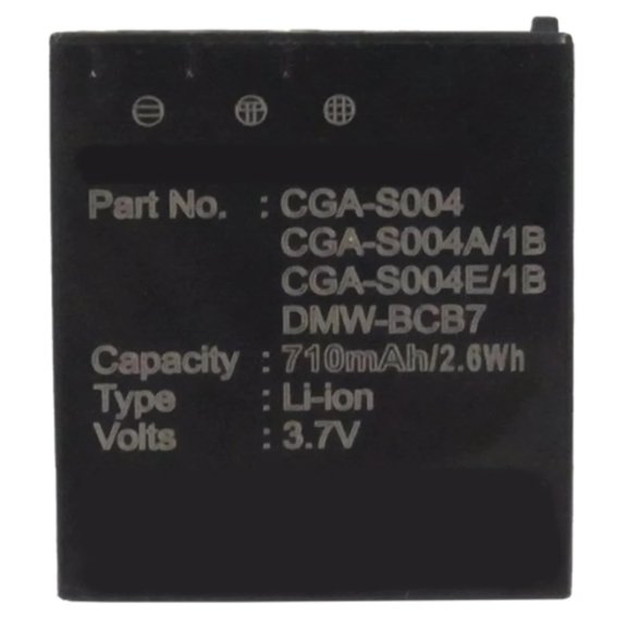 Batteries N Accessories BNA-WB-L9049 Digital Camera Battery - Li-ion, 3.7V, 710mAh, Ultra High Capacity - Replacement for Panasonic CGA-S004 Battery