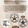 thumbnail image 2 of BestGiftEver Metal Star Outdoor 24" Circle with God Bless Texas Sign | Rustic Texas Decor & Wall Decoration | Perfect Texas Wall Art & Gift for Country Home Enthusiasts, 2 of 9