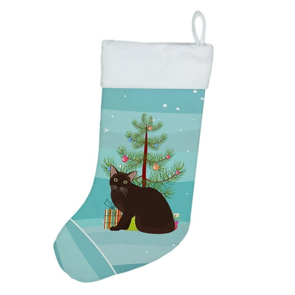 Burmese #1 Cat Merry Christmas Christmas Stocking 13.5 in x 18 in