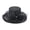 Black, variant on Women's Sun Hat Floral Design Sparkling Buckle Curved Brim UPF 50 Plus Wide Brim Beach Hat for Travel Wedding Garden Party Navy One Size