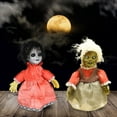 thumbnail image 2 of Halloween Scary Doll, Animated Walking Doll, Creepy Sound Halloween Prop Decoration, Battery Operated Plastic, Halloween Party Ornament, 2 of 3