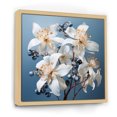 thumbnail image 2 of Designart "Dreamy Tropical White Hibiscus" Hibiscus Floater Framed Canvas Prints, 2 of 5