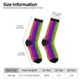 thumbnail image 2 of Cauagu Animal Paw Rainbow Print Crew Socks for Women and Men,Adult Athletic Running Socks 1-Pair Sports Socks Work Gear Socks with Moisture Wicking, 2 of 6