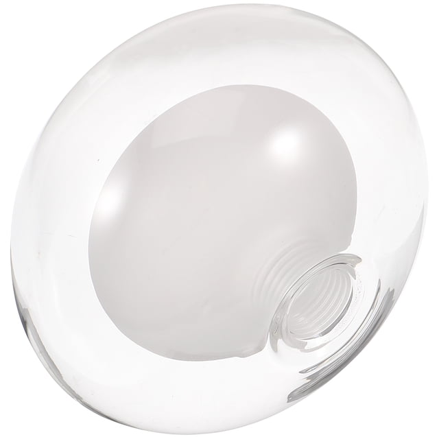 MasteelfCA Glass Lamp Shade 120mm Lamp Shade Cover designed for G9 light sockets. This transparent, white glass lampshade measures 12.00 x 12.00 x 8.00 cm (4.72 x 4.72 x 3.14 inches) and features a simple, elegant design. It is easy to install and provides protection for light bulbs while adding a touch of sophistication to your living space. Suitable as a replacement for old or broken lamp shades.
