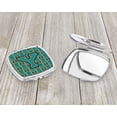thumbnail image 3 of Letter Y Football Aqua Orange and Marine Blue Compact Mirror CJ1063-YSCM, 3 of 4