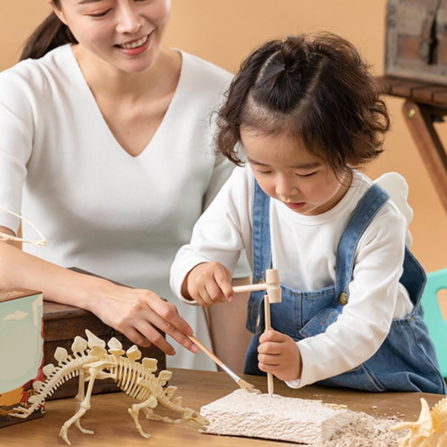 de excavación de dinosaurios, de actividades de dinosaurios para niños, juguetes educativos de aprendizaje de arqueología temprana Hugo Juguetes de excavación de excavación