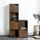 thumbnail image 2 of Estante Librero con Cuatro Almacenes y Dos Puertas, Color Café HOMEMAKE FURNITURE Vintage, 2 of 6