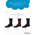 thumbnail image 2 of MeMoi Boys' Double Lined  Dress Socks - Boys - Male, 8-9, Navy, 2 of 7