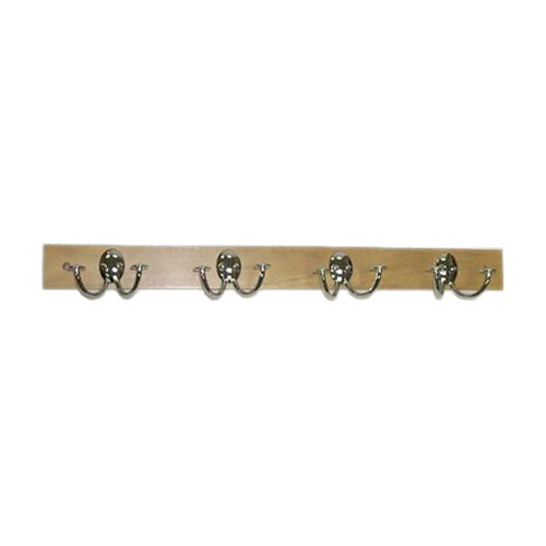 Stratford 4 DoubleHook Maple Wall Coat Rack