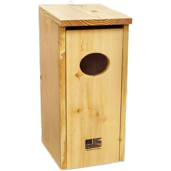 Made in USA, Premium Pine Wood Duck House, Ready to Install Nesting Box for Wood Ducks and Hooded Mergansers