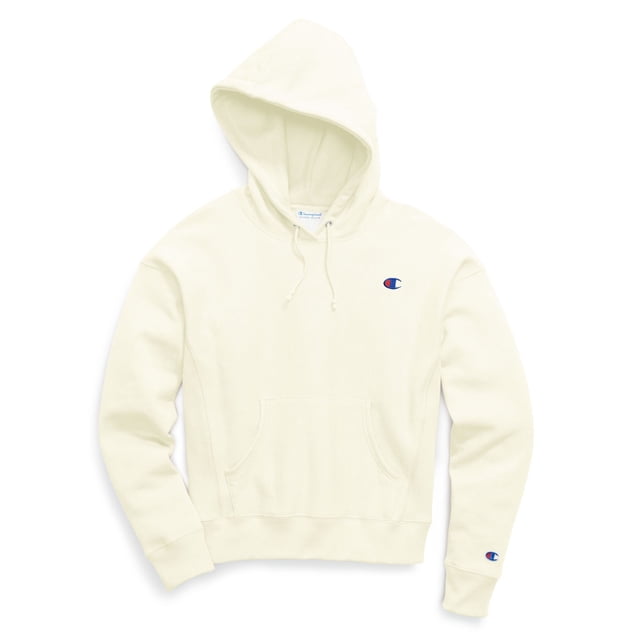 Champion Life Chandail à Capuchon en Molleton Inversé pour Femmes, 2TG, Blanc Craie