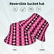thumbnail image 2 of Fotbe pink and black argyle Sombrero Tipo Pescador con Estampado – Sombrero de Sol de Algodón de Moda para Playa, Golf, Pesca, 2 of 6