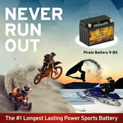 Pirate Battery YTX9-BS Sealed Agm 12V 135Cca Motorcycle Battery For Honda 650Cc Xr650L 2006