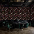 thumbnail image 5 of Peel and Stick Wallpaper Ghostly Leopard Among Dark Jungle Vibrant Flowers Wall Mural 17.7in x 9.8ft Self Adhesive Removable Wall Paper Renter Friendly Wallpaper for Nursery Bedroom Cabinets, 5 of 8