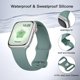 thumbnail image 3 of Correas para Apple Watch de 38 mm, 40 mm y 41 mm, correas de silicona mejoradas para iWatch Series 9, 8, 7, 6, 5, 4, 3, 2, 1 SE Ultra, Ultra 2 y verde aguja de pino, 3 of 4