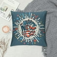 thumbnail image 2 of RUIYC Happy New Year America US Flag Throw Pillow Covers New Year House US Flag Throw Pillow Covers Christmas Holiday Party Supplies for Home Decor, 2 of 5