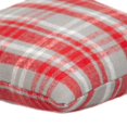thumbnail image 3 of Parkland Collection Transitional Plaid White Square 16"" x 16"" Pillow, 3 of 5