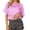 Purple, variant on CUZIBR Womens Stylish Casual Shirts Hollow Out Cover Up Short Sleeve Round Neck Fashion Mesh Smock Solid Color Crop Tops T Shirt Streetwear,Blue,XL
