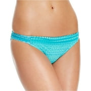Hobie Womens Crochet Side-Tab Bikini Bottom M, Azul