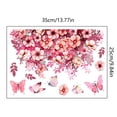 thumbnail image 2 of Whimsical Floral Toilet Stickers Removable Bathroom Wall Decals For (Self ) Photo Light Set Girly Stickers for Girls Rowing Stickers Mini Stickers Camera Setup for Photography Softball Stickers for, 2 of 3