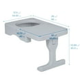 thumbnail image 2 of ECR4Kids Tri-Me Cube Chair Desk, Light Grey, 2 of 9