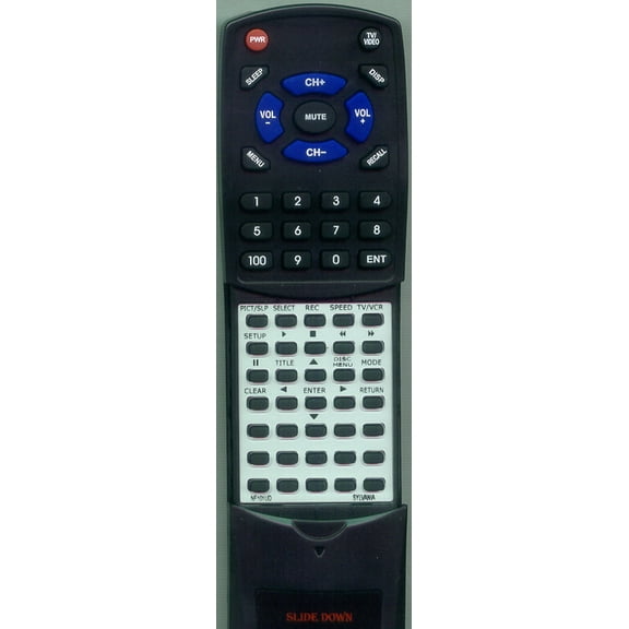 Replacement Remote for SYLVANIA NF101UD, RTNF101UD, 6724FDG, 6719DG, 6720FDG, 6724DG