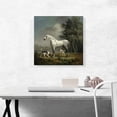 thumbnail image 2 of ARTCANVAS A Dapple Grey Hunter with Two Foxhounds Canvas Art Print by George Stubbs - Size: 18" x 18" (1.50" Deep), 2 of 9