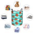 thumbnail image 5 of KLL Octopuses Waterproof Foldable Laundry Hamper Bucket with Handles for Storage Bin,Kids Room,Home Organizer (Small ), 5 of 7